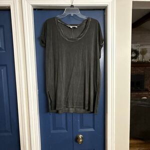 L Love Boutique Washed Black Oversized Tee Size S